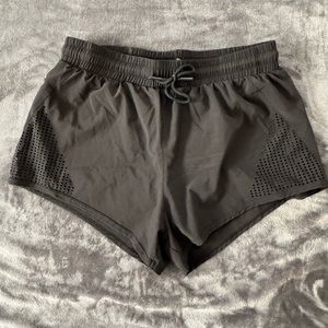 Women’s Black Athletic Shorts with Drawstring